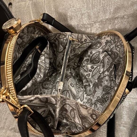 DOME SHAPED RHINESTONE SATCHEL - Picture 5 of 5